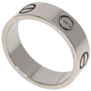 Cartier Love Ring 52 18K White Gold